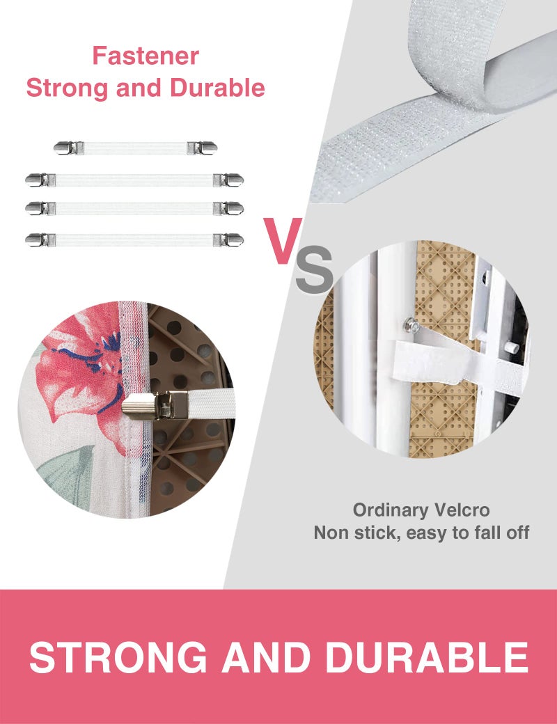 SUNKLOOF Extra Thick Ironing Board Cover and Pad, Resist Scorching and Staining, 15x54 Reflective Silicone Ironing Board Cover, Elastic Edges, 4 Fasteners, Large Protective Scorch Mesh Cloth - Image 4